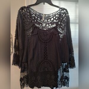 Mollo Rello Dark Blue Lace Top & Tank